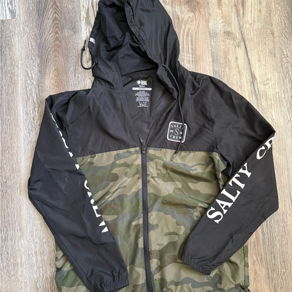 Salty Crew Black Hooded Jacket